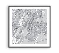 Poster 60x60cm New York mappa Stampe Immagini Quadri Moderni Murale