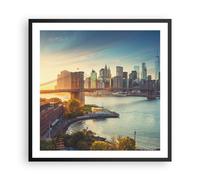 Poster 60x60cm New York ponte Stampe Immagini Quadri Moderni Murale