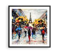 Poster 60x60cm Parigi città casa Stampe Immagini Quadri Moderni Murale
