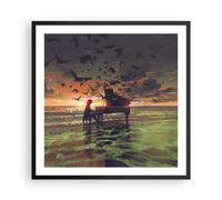 Poster 60x60cm piano musica Stampe Immagini Quadri Moderni Murale