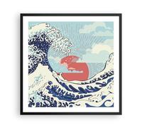 Poster 60x60cm Rosso moderno forse Stampe Immagini Quadri Moderni Murale