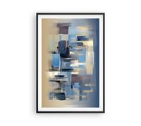 Poster 61x91cm Artistico Astrazione Pezzo Stampe Immagini Quadri Moderni Murale