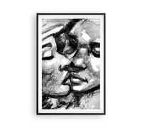 Poster 61x91cm Baci Amore Amanti Stampe Immagini Quadri Moderni Murale