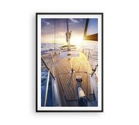 Poster 61x91cm barca a vela mare Stampe Immagini Quadri Moderni Murale
