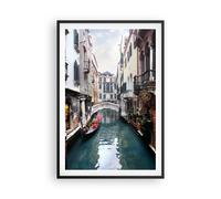 Poster 61x91cm Barca ponte turismo venezia Stampe Immagini Quadri Moderni Murale