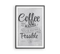 Poster 61x91cm Caffè Scrivere Minimalismo Stampe Immagini Quadri Moderni Murale