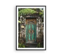 Poster 61x91cm Cancello Porta Verde Stampe Immagini Quadri Moderni Murale