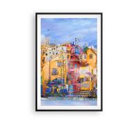 Poster 61x91cm città vecchia casa popolare Stampe Immagini Quadri Moderni Murale