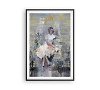 Poster 61x91cm Contemporaneo Pittura Donna Stampe Immagini Quadri Moderni Murale