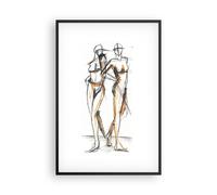 Poster 61x91cm Disegno Design Moda Stampe Immagini Quadri Moderni Murale