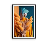 Poster 61x91cm Donna Moda Erba Della Pampa Stampe Immagini Quadri Moderni Murale