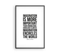 Poster 61x91cm Einstein Maxim Immaginazione Stampe Immagini Quadri Murale
