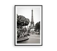 Poster 61x91cm Giostra Torre Eiffel Stampe Immagini Quadri Moderni Murale
