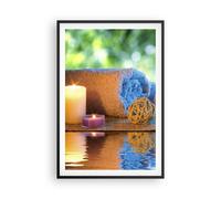 Poster 61x91cm Natura rilassamento spa candele Stampe Immagini Quadri Murale