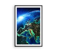 Poster 61x91cm Notte spazio mondo vista Stampe Immagini Quadri Moderni Murale