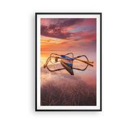 Poster 61x91cm Łódź Ovest Il sole Stampe Immagini Quadri Moderni Murale