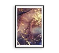 Poster 61x91cm Pietra Oro Marmo Stampe Immagini Quadri Moderni Murale