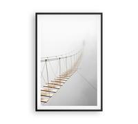 Poster 61x91cm Ponte Sospeso Nebbia Stampe Immagini Quadri Moderni Murale