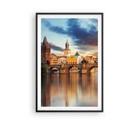 Poster 61x91cm Ponte storia fiume Stampe Immagini Quadri Moderni Murale