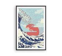 Poster 61x91cm Rosso moderno forse Stampe Immagini Quadri Moderni Murale