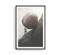 Poster 61x91cm Sisifo Lavoro Pietra Stampe Immagini Quadri Moderni Murale