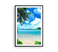 Poster 61x91cm Spiaggia vacanza isola palma Stampe Immagini Quadri Murale