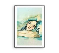 Poster 70x100cm Acquarello Donna Emozioni Stampe Immagini Quadri Moderni Murale