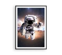 Poster 70x100cm Astronauta Terra spazio Stampe Immagini Quadri Moderni Murale
