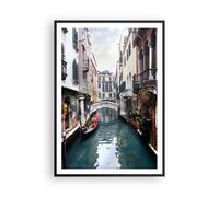 Poster 70x100cm Barca ponte turismo venezia Stampe Immagini Quadri Murale