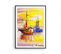 Poster 70x100cm Barche sole mare viaggi Stampe Immagini Quadri Moderni Murale