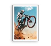 Poster 70x100cm bici sport casco Stampe Immagini Quadri Moderni Murale