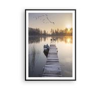 Poster 70x100cm Bridge Ovest Il Sole Stampe Immagini Quadri Moderni Murale