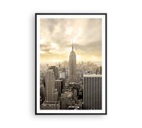 Poster 70x100cm Città Grattacieli Manhattan New York Stampe Quadri Murale