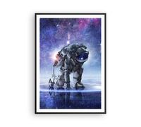 Poster 70x100cm cosmonauta spazio Stampe Immagini Quadri Moderni Murale