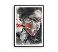 Poster 70x100cm donna faccia arte Stampe Immagini Quadri Moderni Murale