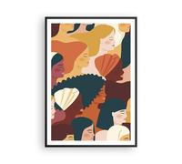 Poster 70x100cm Donne multiculturalismo moderno Stampe Immagini Quadri Murale