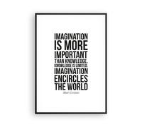 Poster 70x100cm Einstein Maxim Immaginazione Stampe Immagini Quadri Murale