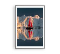 Poster 70x100cm Ghiacciaio Oceano Groenlandia Stampe Immagini Quadri Murale