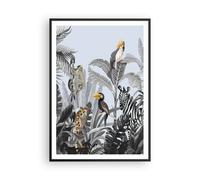 Poster 70x100cm Giungla animali tucani Stampe Immagini Quadri Moderni Murale