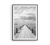 Poster 70x100cm Legno ponte mare Stampe Immagini Quadri Moderni Murale