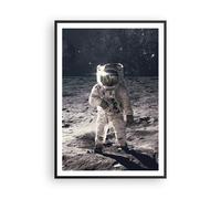Poster 70x100cm Luna Terra Astronauta Stampe Immagini Quadri Moderni Murale