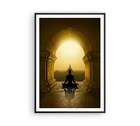 Poster 70x100cm Meditazione Tempio Ombra Stampe Immagini Quadri Moderni Murale
