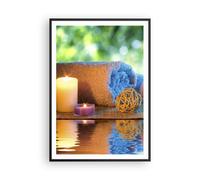Poster 70x100cm Natura rilassamento spa candele Stampe Immagini Quadri Murale