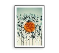 Poster 70x100cm Ovest Il Sole L'Erba Stampe Immagini Quadri Moderni Murale