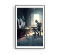 Poster 70x100cm Pezzo Pittura Robot Stampe Immagini Quadri Moderni Murale