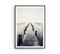 Poster 70x100cm Ponte Lago Silenzio Stampe Immagini Quadri Moderni Murale