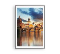 Poster 70x100cm Ponte storia fiume Stampe Immagini Quadri Moderni Murale