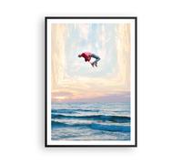 Poster 70x100cm Salto Libertà Surrealismo Stampe Immagini Quadri Moderni Murale