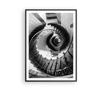 Poster 70x100cm Scale Spirale Prospettiva Stampe Immagini Quadri Moderni Murale