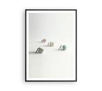 Poster 70x100cm Simbolo palla cubo Stampe Immagini Quadri Moderni Murale